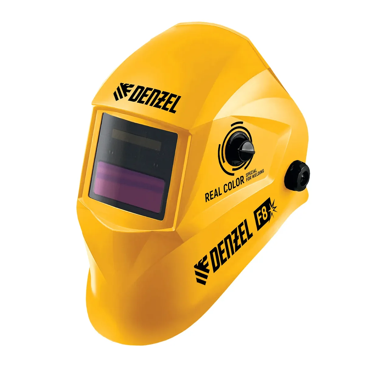 Denzel Щиток защитный лицевой (маска сварщика) F8, см. окно 100х50, Real Color, DIN4/5-8/9-13 89717