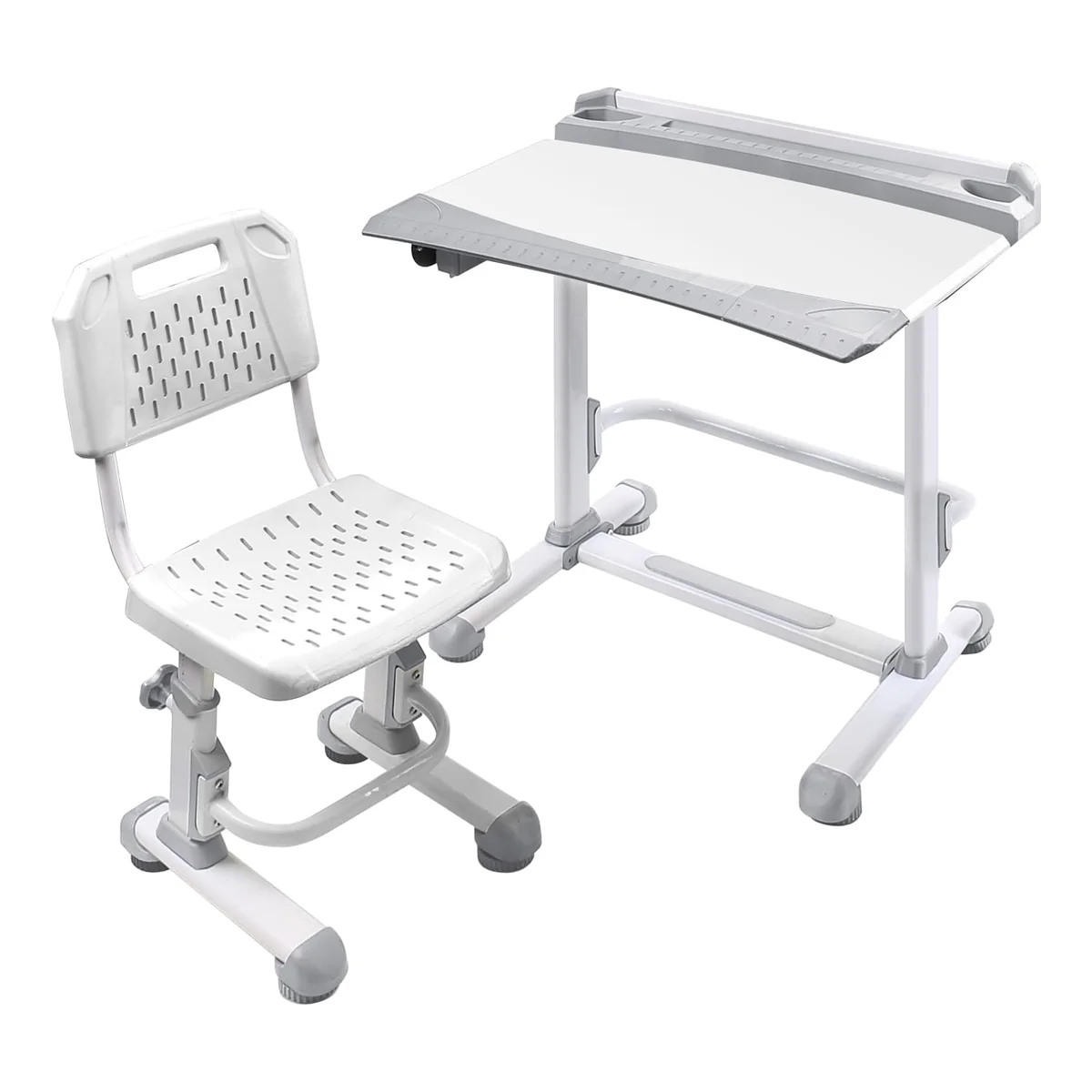 НИКА Комплект детской растущей мебели РСП1/С серый