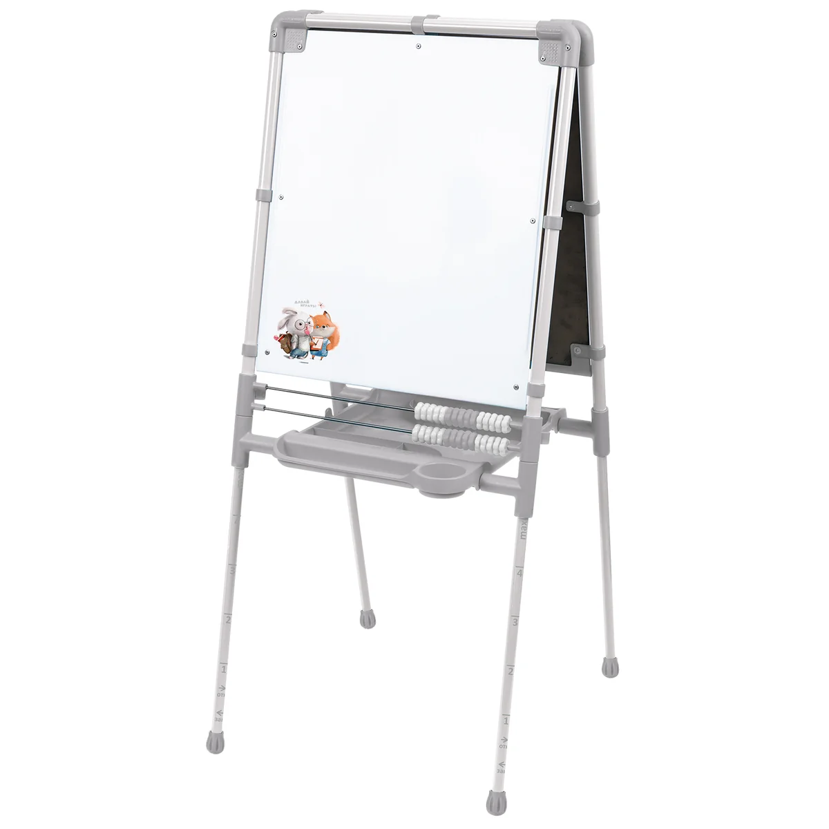 НИКА Мольберт-доска знаний 1 Наши детки ДЗМ1/СР серый