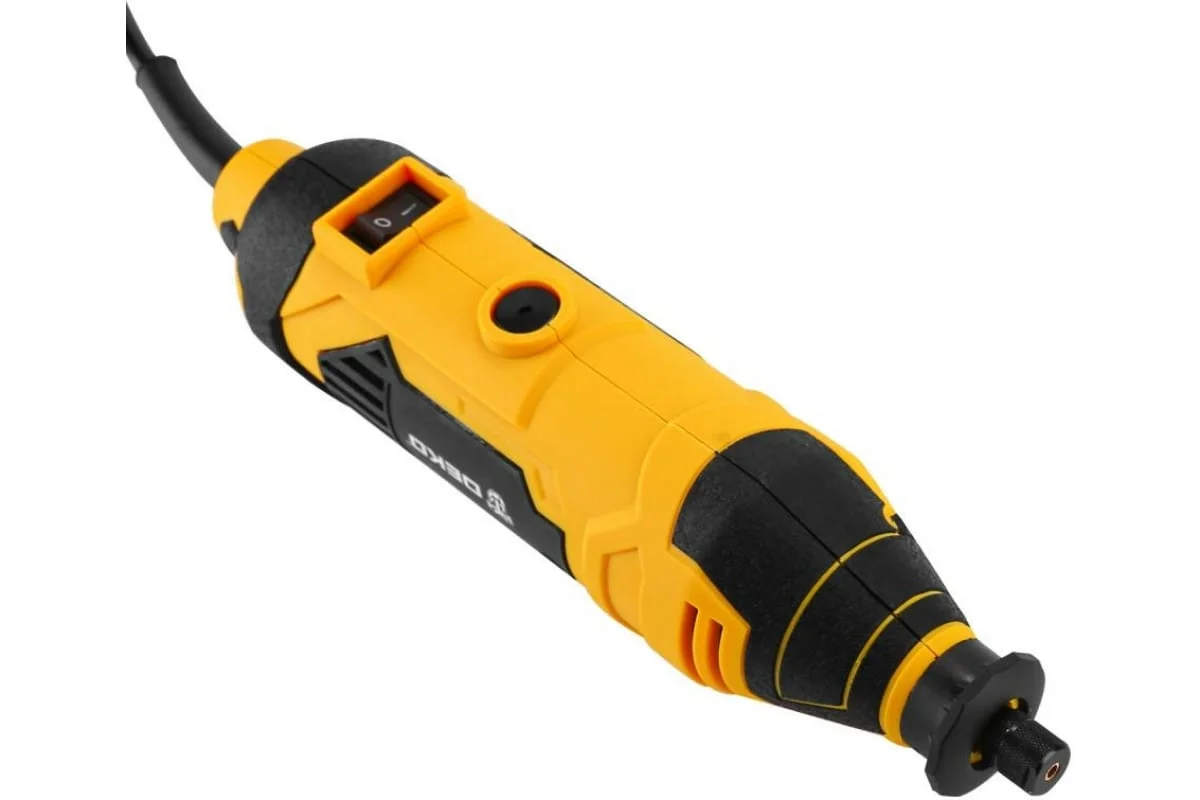 DEKO Электрический гравер DKRT200E с регулировкой скорости, 200 Вт + набор аксессуаров 175 штук