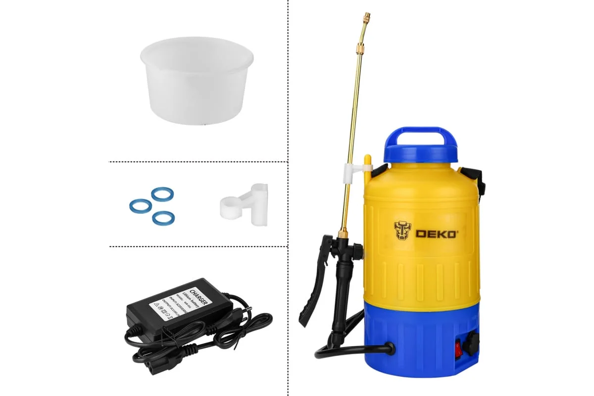 DEKO Опрыскиватель садовый аккумуляторный DKSP09, 5 л