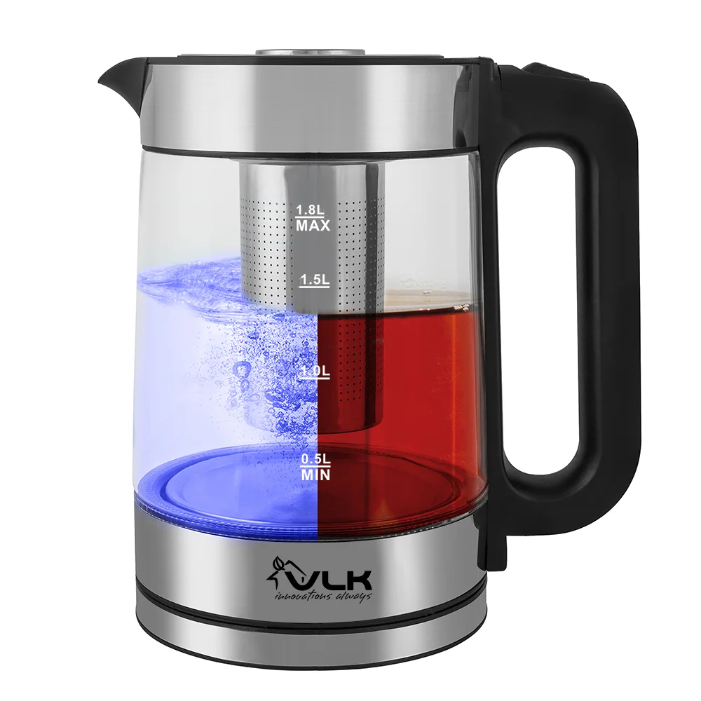 VLK Чайник Siena-6565, черный/стальной