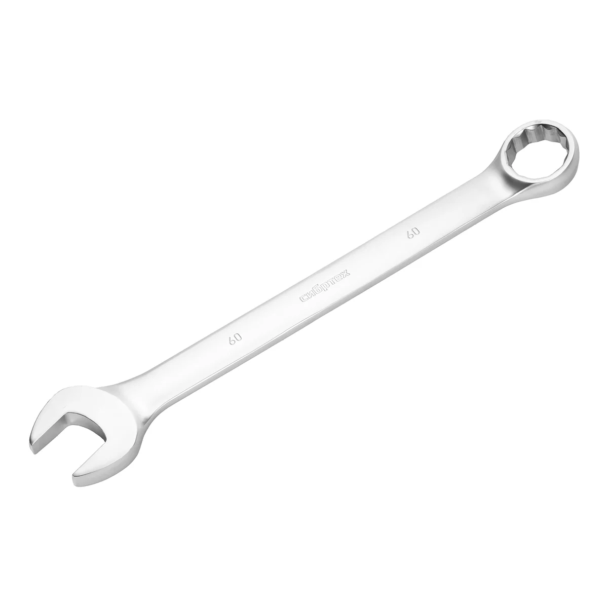 Сибртех Ключ комбинированный 60мм, никелированный 14930