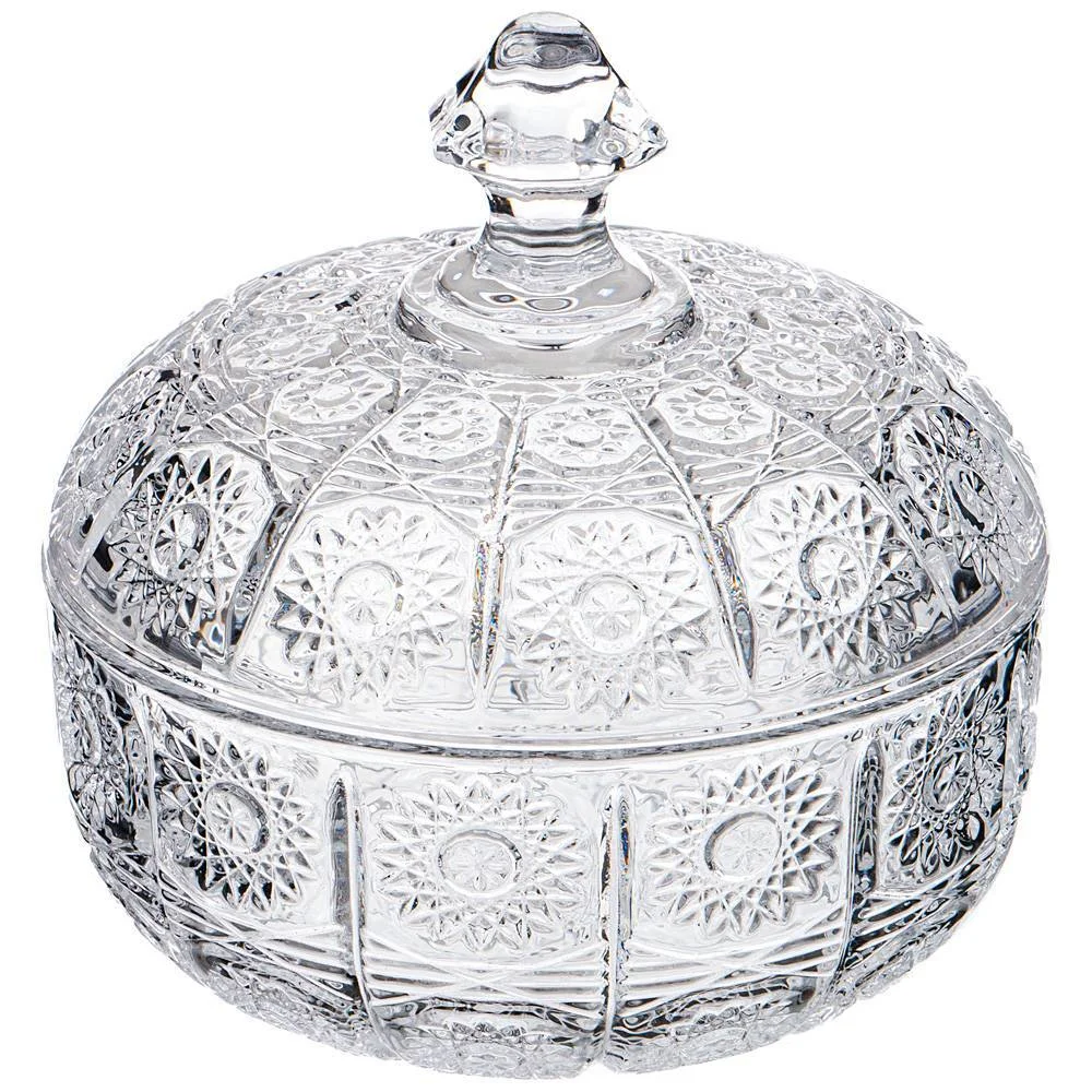 lefard Конфетница С Крышкой Muza Crystal 250 Мл. 11,5*11,5 См. Высота=11 См. 355-167