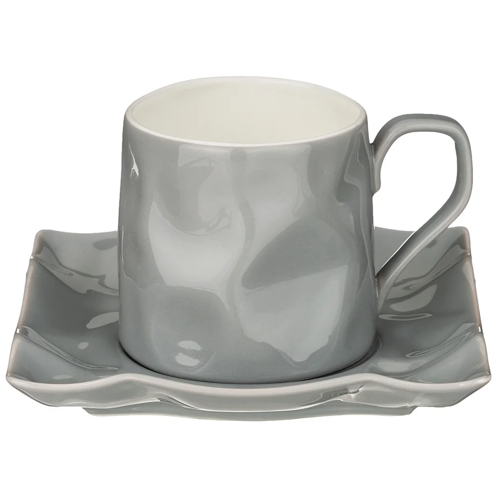 Lefard Чайная пара 220 мл РАФФЛ серый 264-947