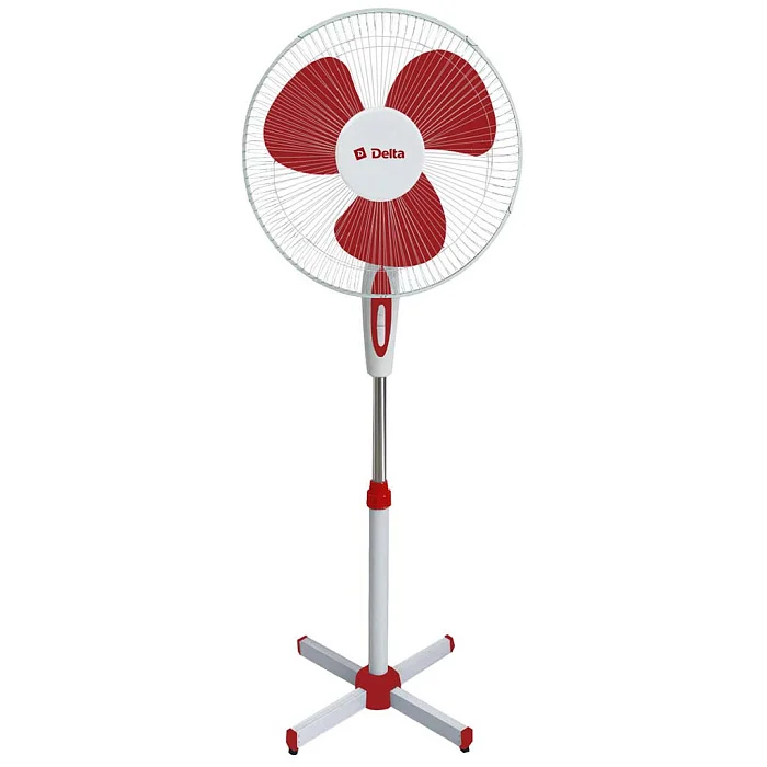 DELTA Вентилятор напольный DL-005N белый с красным