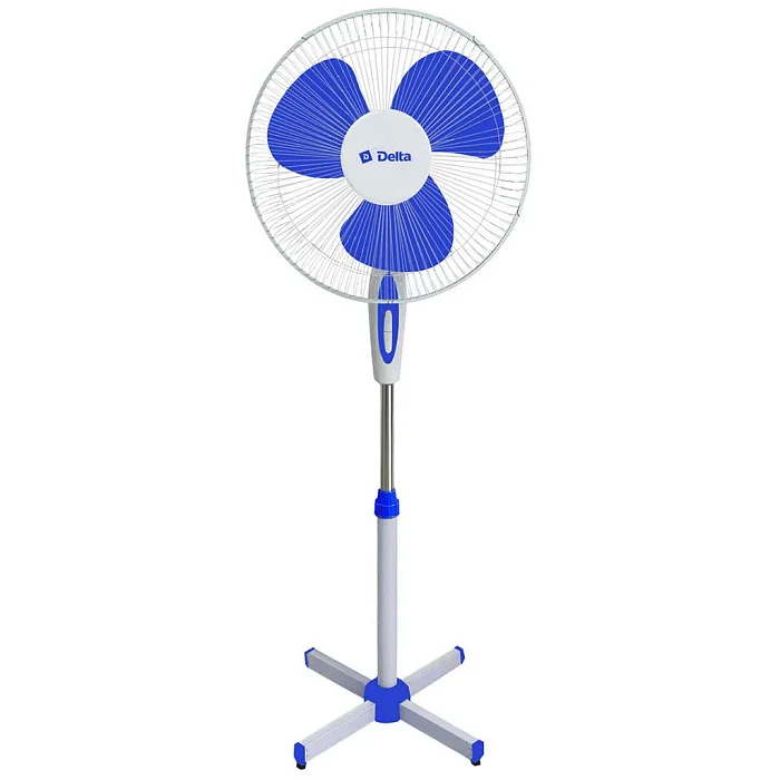 DELTA Вентилятор напольный DL-005N белый с синим