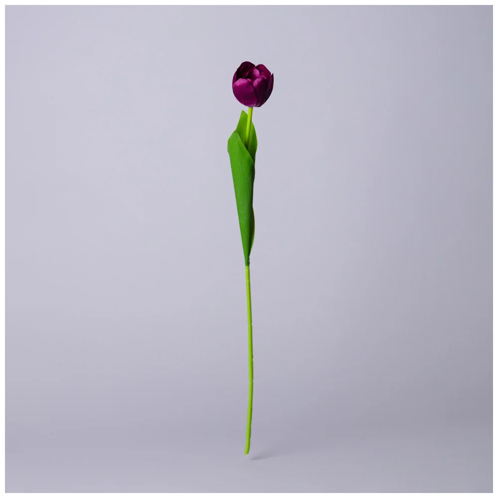 Lefard Цветок Искусственный Тюльпан Длина=44см , Цвет Фиалковый 535-341