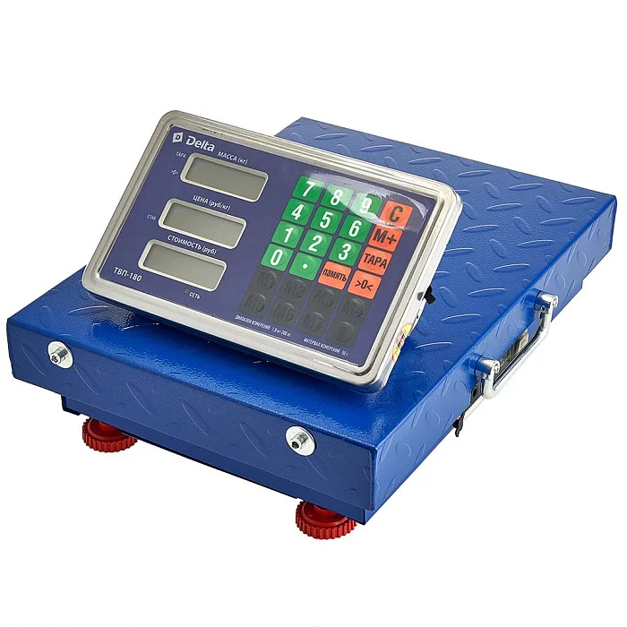 DELTA Весы электронные беспроводные платформенные напольные до 200 кг, 30х40 см ТВП-180