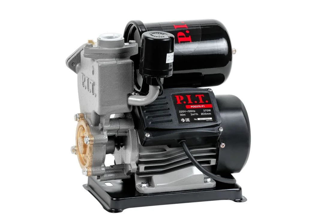 P.I.T. Станция насосная электрич. POG370-P1 (370Вт, напор 30м, бак 2л, 33л/мин, реле давления)