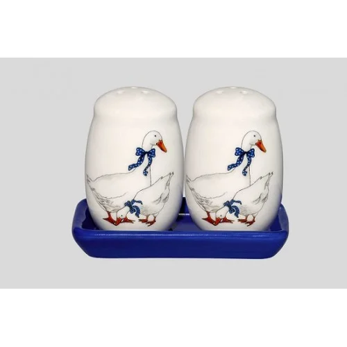 МФК-профит Набор солонка и перечница ГУСИ с подставкой, MFK07943