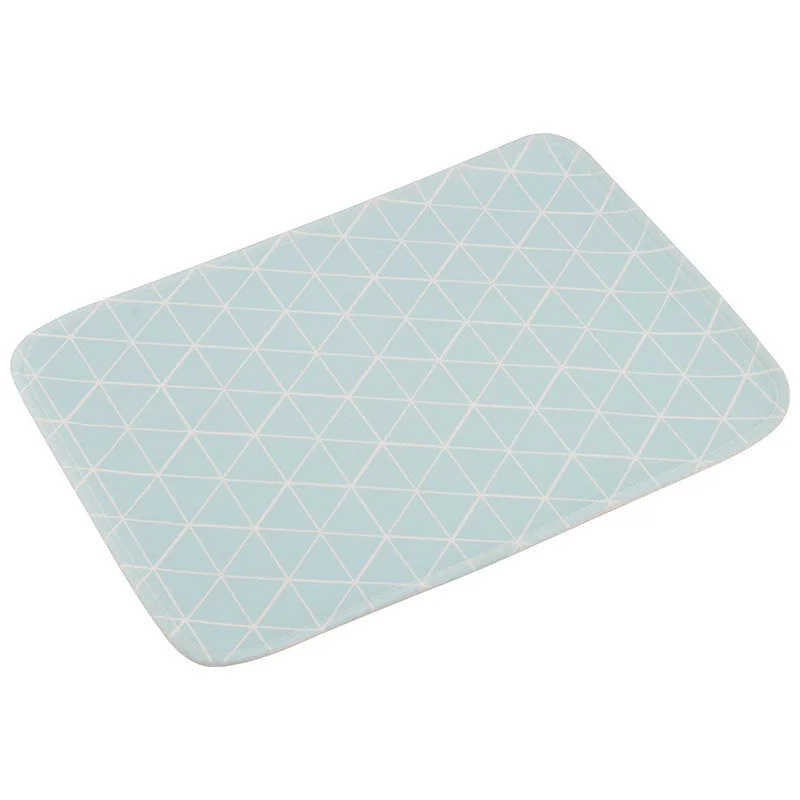 Mallony Коврик для ванной с принтом Blue, 40*60 см, цвет - бирюзовый 102530-SK