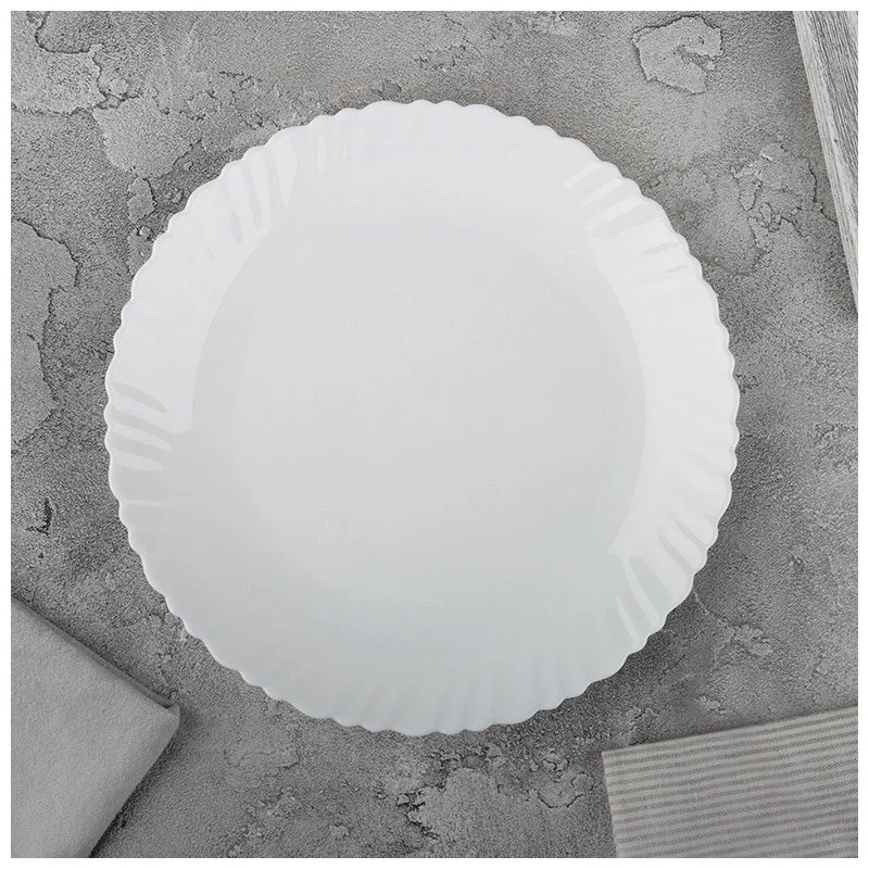 Mallony Тарелка столовая Dolche Vita, диаметр: 24 см из опалового стекла 107072-SK