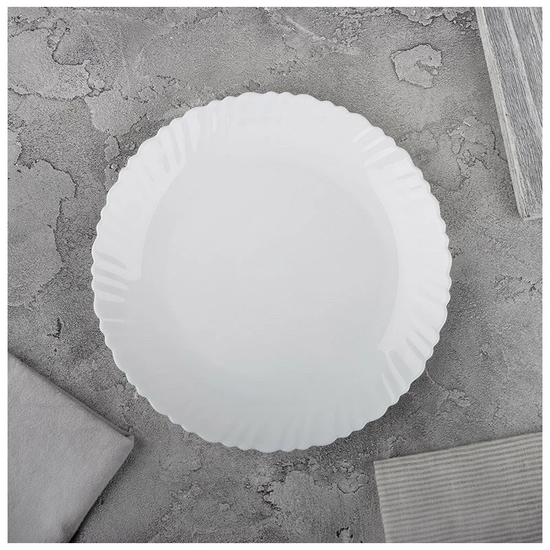 Mallony Тарелка суповая Dolche Vita, объём: 600 мл, размер: 21*3,4 см из опалового стекла 107073-SK