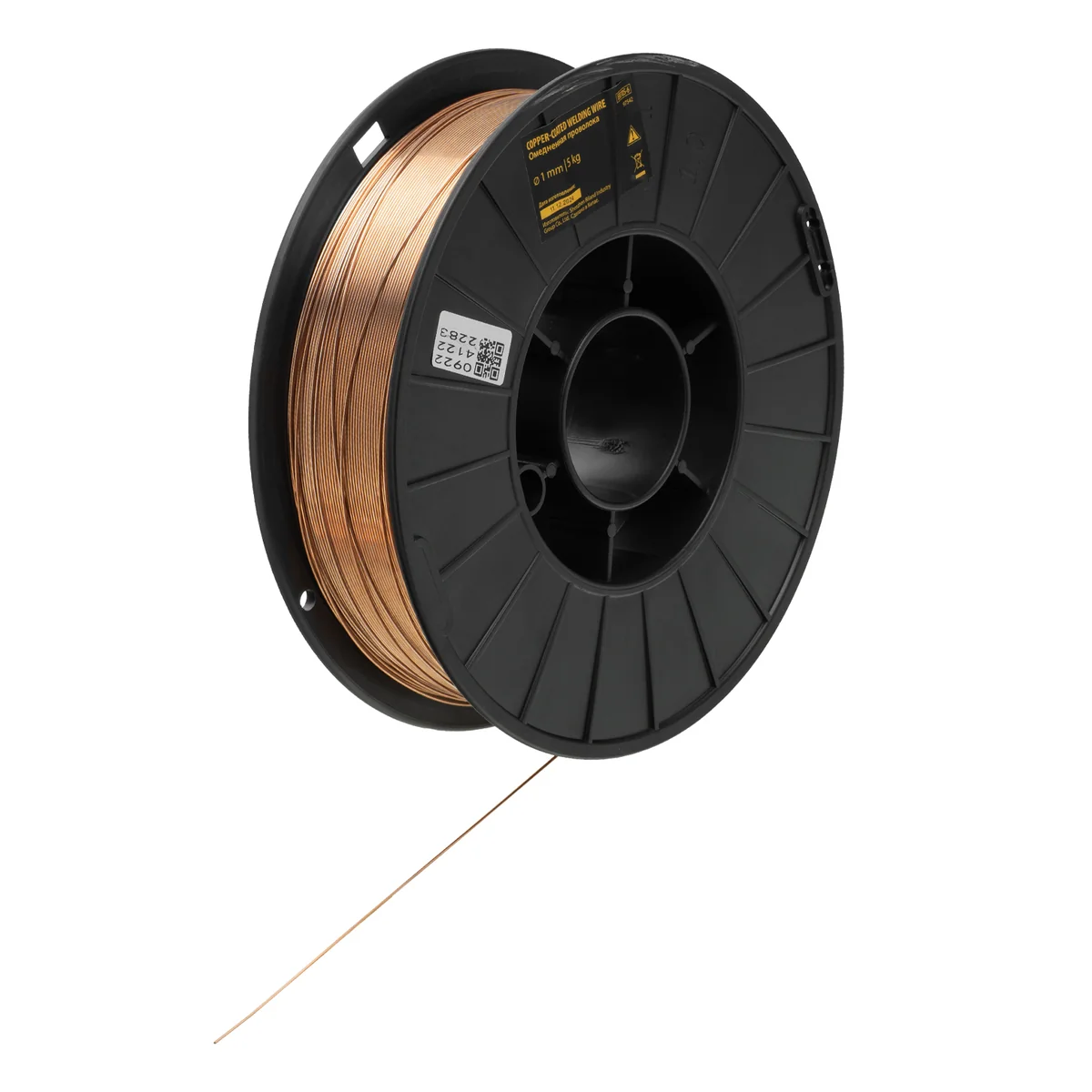 Denzel Омедненная проволока ER70S-6, диам. 1 мм, 5 кг, диам. катушки D200 97542