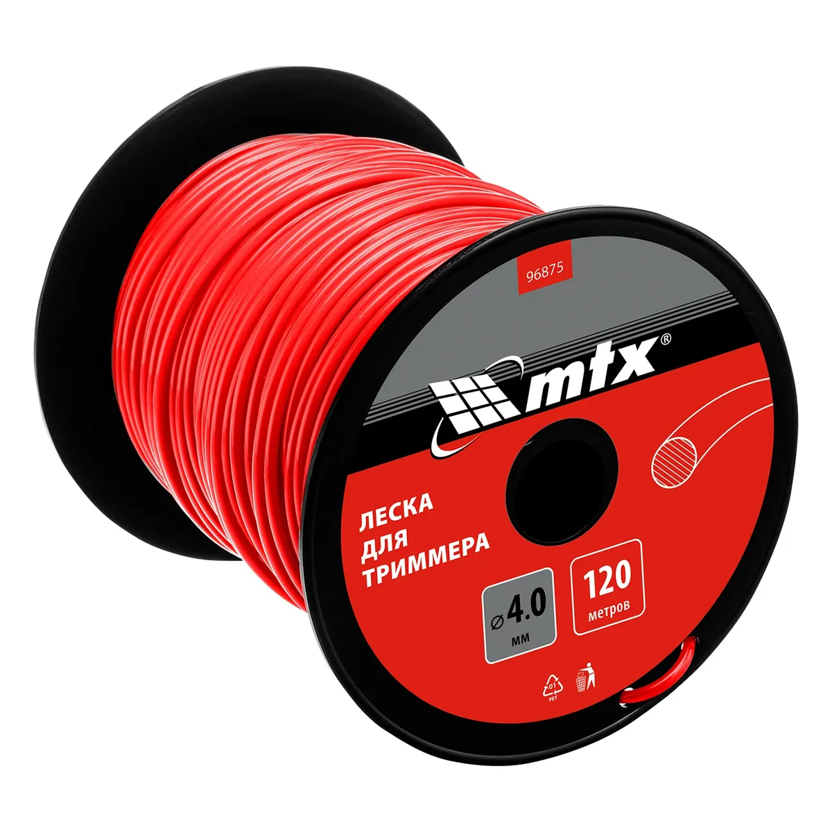 Matrix Леска для триммера круглая 4,0 мм х 120 м, на катушке 96875