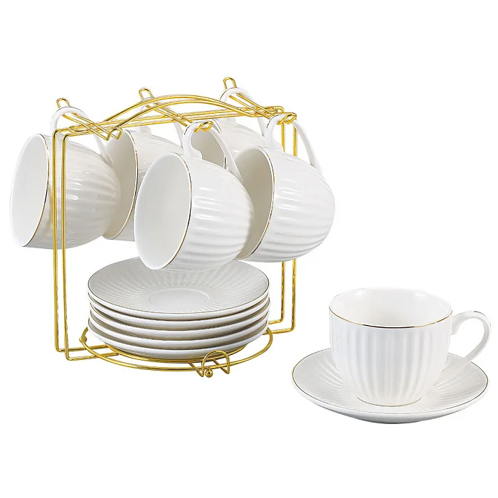 BEATRIX Набор чайный 12 предметов 240мл на мет подставке Суфле Ф5-027К/12