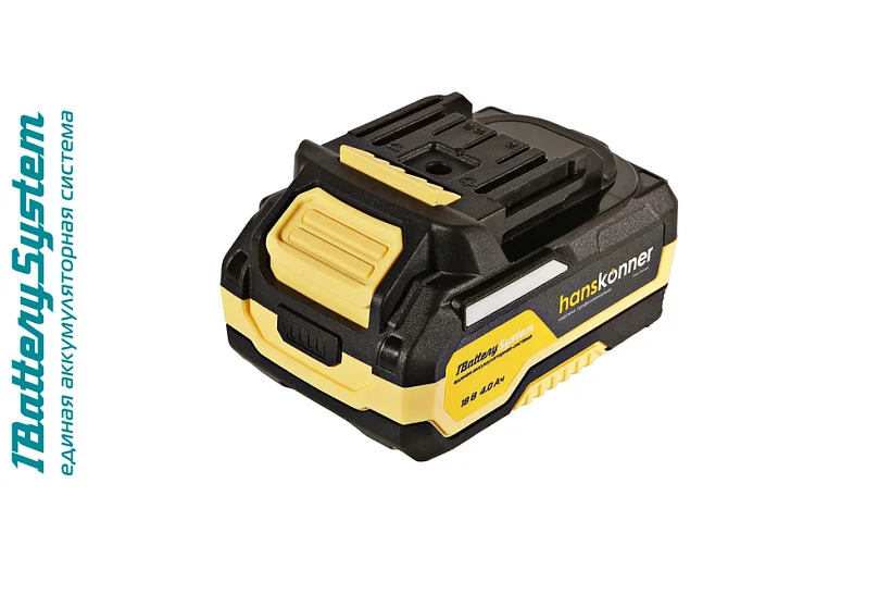 Hanskonner HBP2004 аккумулятор 18 В, 1BatterySystem, 4.0 Ач, USB-разъем