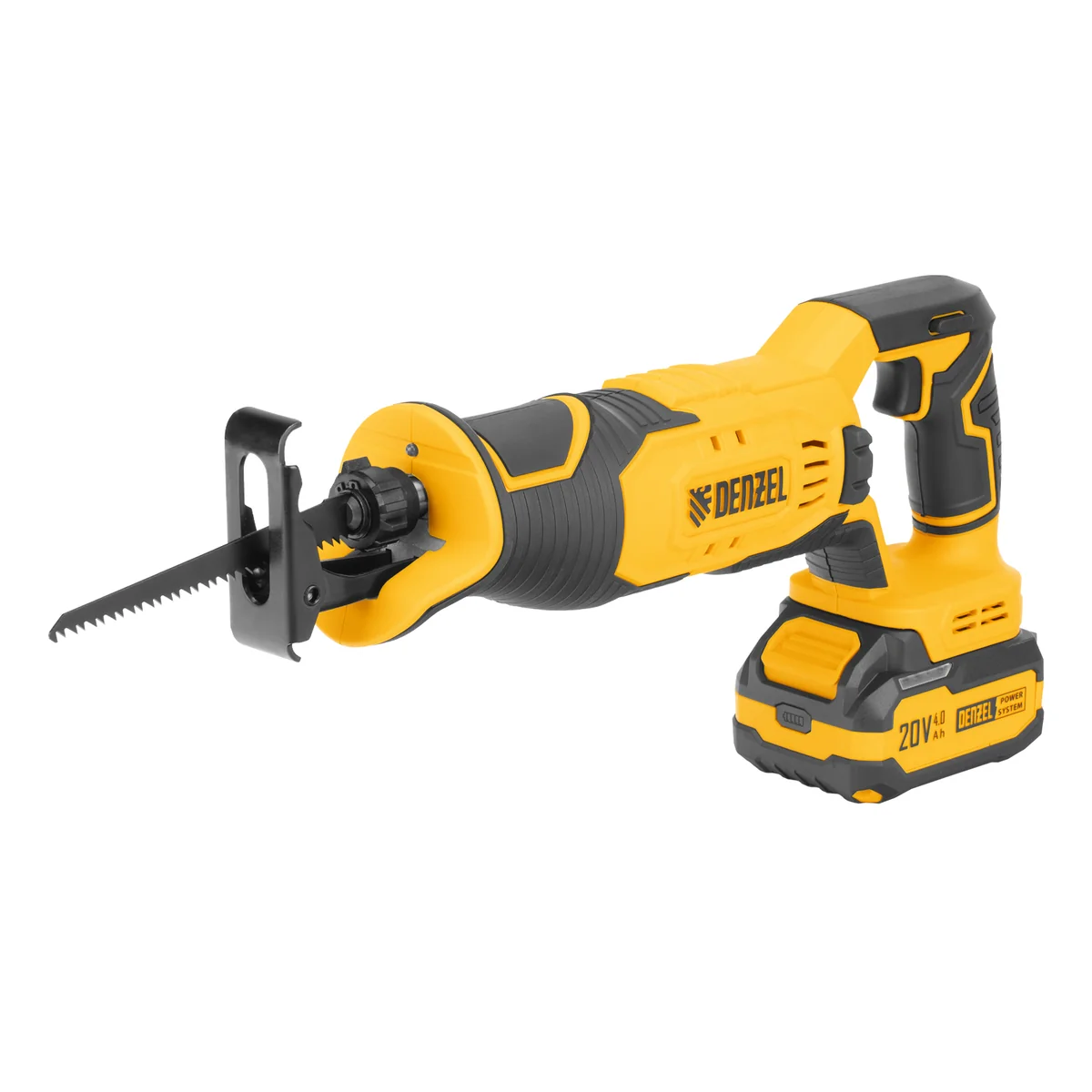 Denzel Пила сабельная аккумуляторная RS-180, Li-Ion, 20 В 28801