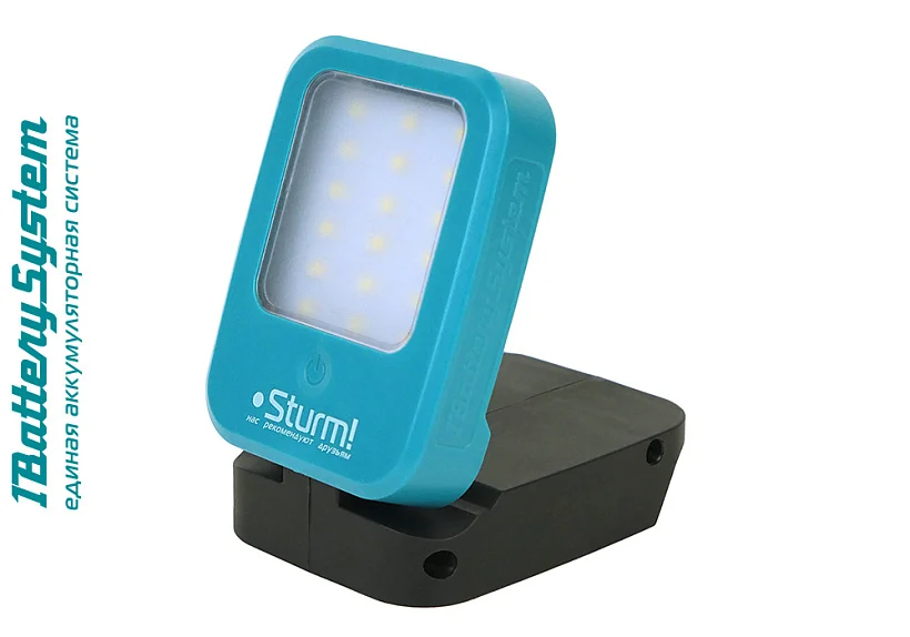 Sturm Фонарь-прожектор, 400лм, 4 режима, 1BatterySystem, БЕЗ АКБ И ЗУ, 4054-01-400