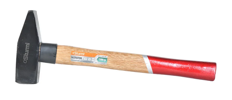 Sturm Молоток слесарный кованый боек, 1500 г, деревянная рукоятка 1010-52-WD1500