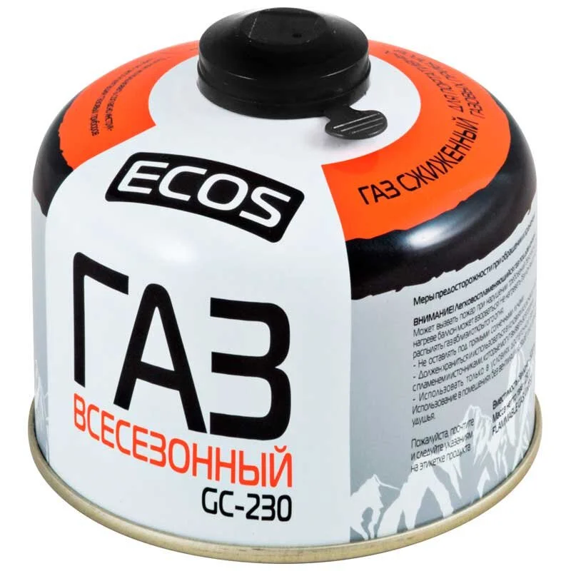 Mallony Газ всесезонный ECOS в баллоне, GC-230 (резьбовой EPI-GAS, 230 г, Корея) 140540-SK