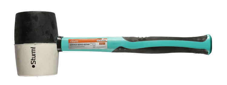 Sturm Киянка 900г, черно-белая, резиновый боек, обрезиная рукоятка, 1012-06-FB0900
