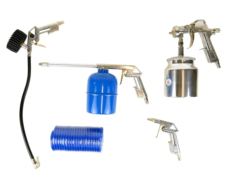 СОЮЗ Набор аксессуаров для компрессора, 5 предметов, краскопульт с нижним бачком, ВКС-9316-98