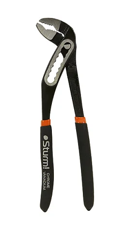 Sturm Клещи переставные, 180мм, зев 40мм, коробчатый шарнир, ПВХ рукоятки, 1020-06-A180