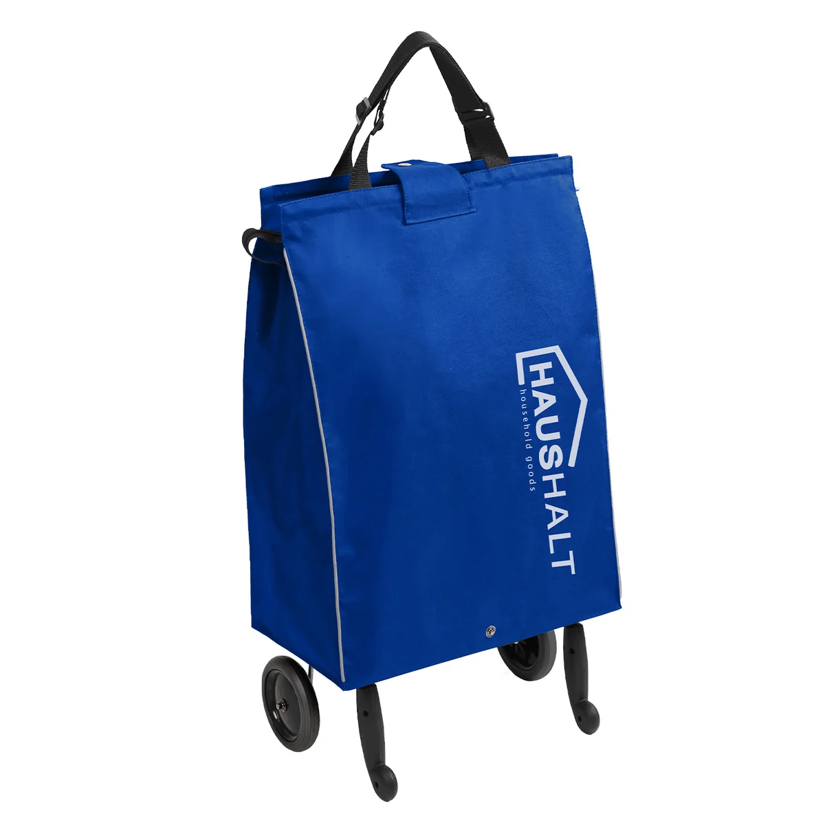 НИКА Сумка хозяйственная на колёсах Haushalt СХ3/3 морская волна