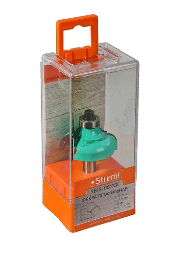 Sturm Фреза профильная с подшипником dxhxl 35x17,5x61,5 мм, хв.8 RB13-081735