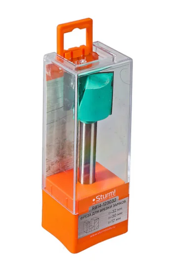 Sturm Фреза пазовая для врезки замков dxhxl 32x30x120 мм, хв.12 RB14-123032