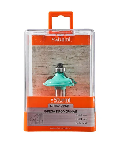 Sturm Фреза кромочная калевочная с подшипником 12,7 dxhxl 41x13x60 мм, хв.12 RB16-121341