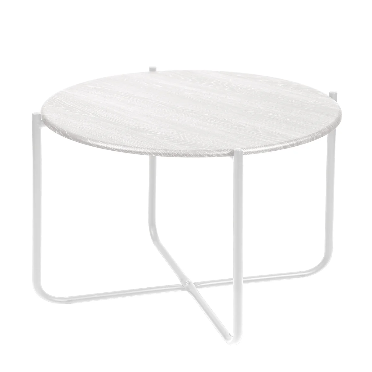 НИКА Стол журнальный Haushalt HHST2/2 дуб дымчатый/белый