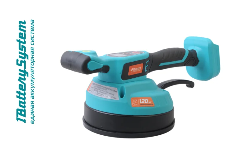 Sturm Аккумуляторная виброприсоска для укладки плитки TV18120 1BatterySystem