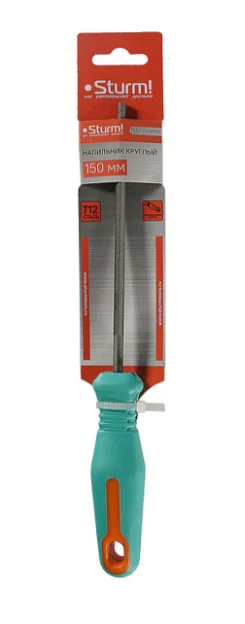 Sturm Напильник круглый 150 мм, двойная насечка, противоскользящая рукоятка 1050-01-R150
