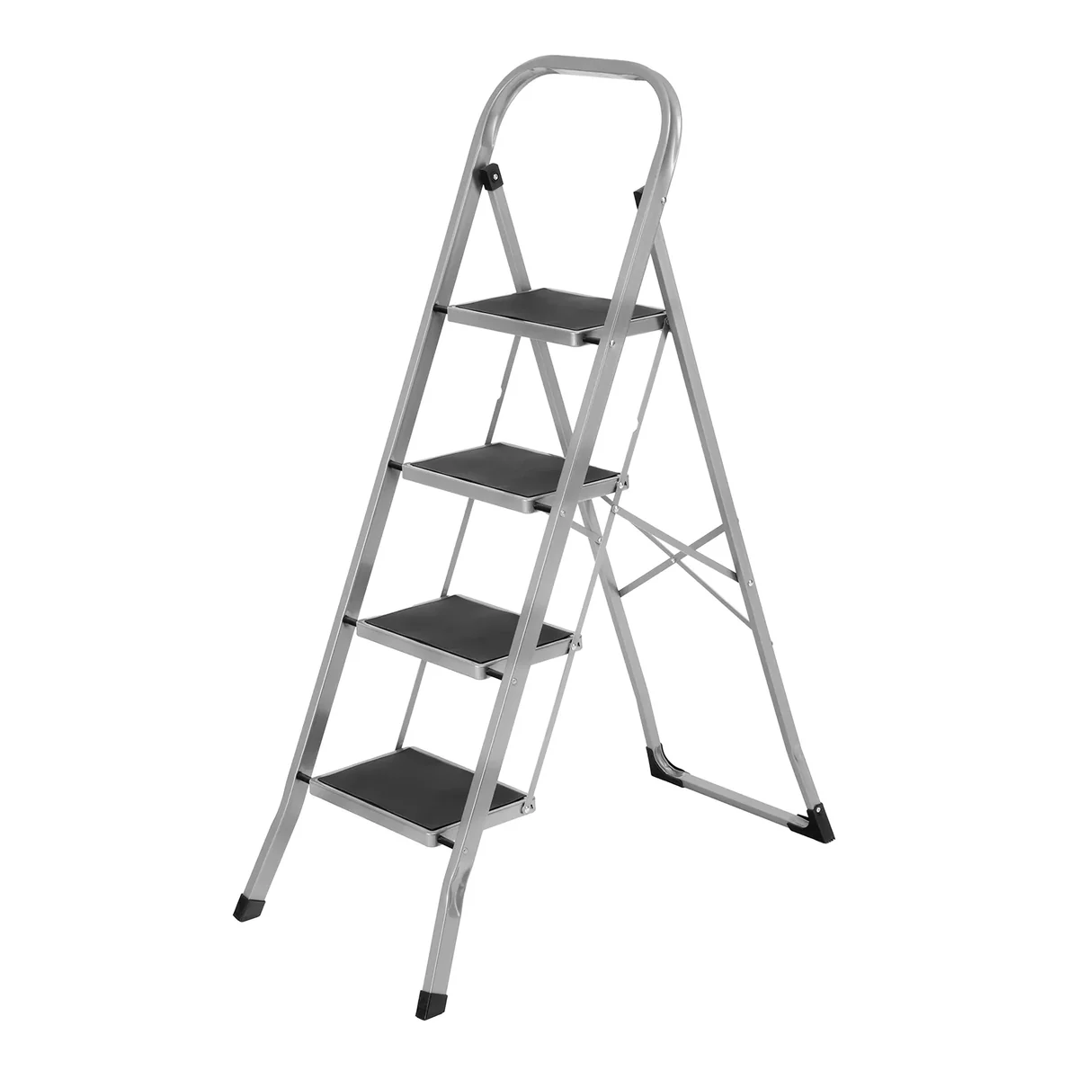 Сибртех Стремянка стальная, 4 широкие ступени 20х30 см с полимерным покрытием 97728