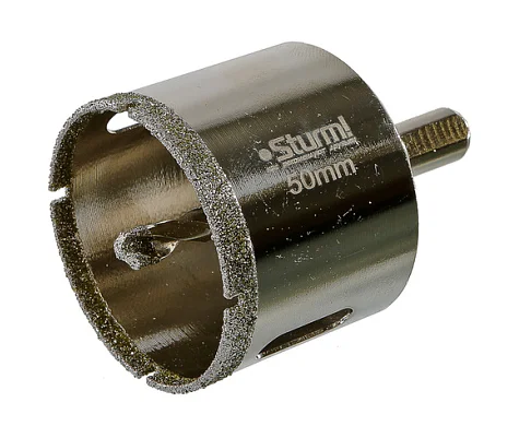 Sturm Коронка алмазная по керамограниту 50 х 70 мм,3гр. Хв., с центрир. Cверл. 1055-10-5070