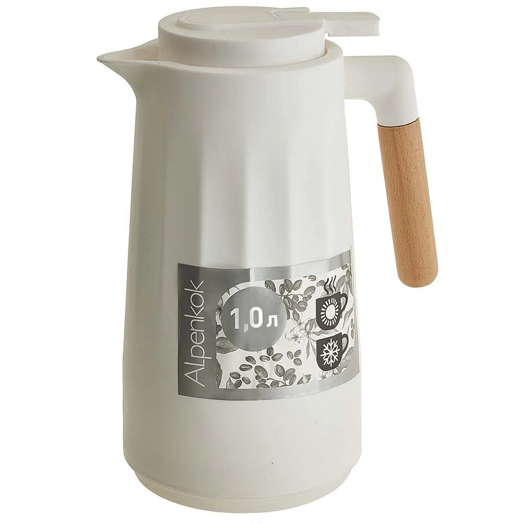 ALPENKOK Термос-кувшин 1 л AK-10110S белый