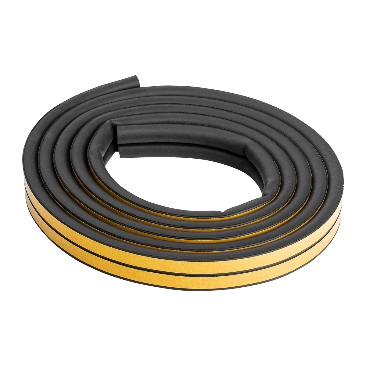 Сибртех Уплотнитель резиновый 14х12 мм для широких щелей, 6 м, профиль "D", черный 88924