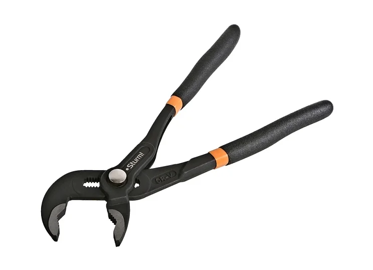 Sturm Клещи переставные, 250мм, кнопочный шарнир, зев 30мм, ПВХ рукоятки, 1020-06-250SP