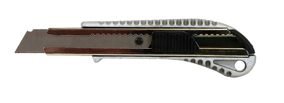 Sturm Нож строительный 18мм, SK4 сталь, автофиксация, металлический, 1076-08-09