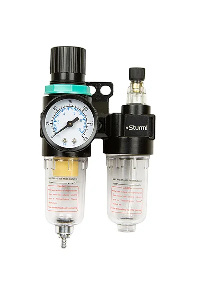 Sturm Фильтр влагоотделитель с лубрикатором для пневмоинструмента 1/4" 1710-02-02