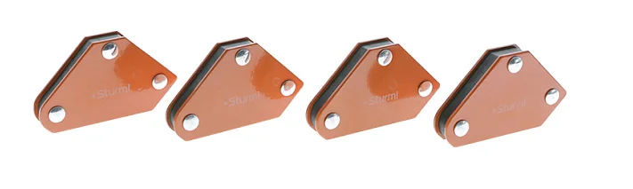 Sturm Угольник магнитный для сварки 4шт вес до 5 кг 6010-2-5