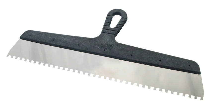 СОЮЗ Шпатель, 450 мм, нержавеющая сталь, зуб 8х8 мм, пластиковая рукоятка, 8051-45-450-8FC