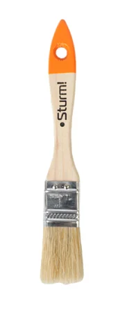 Sturm Кисть плоская "Практик" 1" (25мм), натуральная щетина, деревянная ручка, 9040-21-025SP