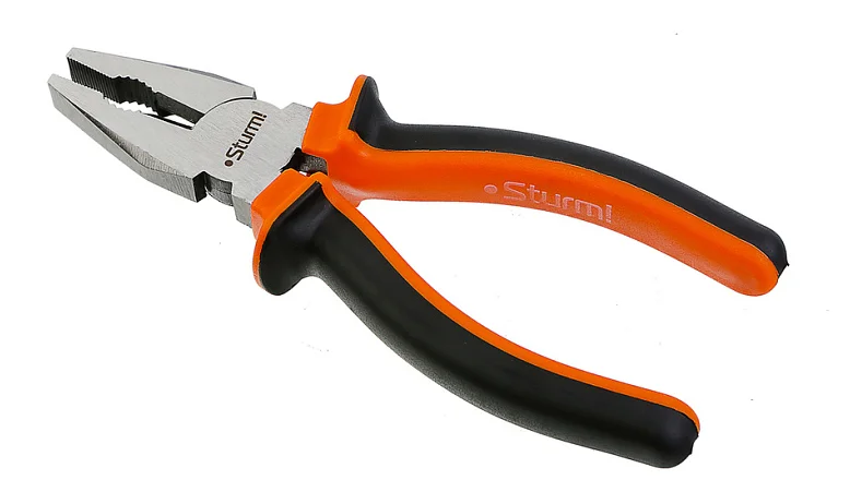 Sturm Пассатижи ОСОБО ПРОЧНЫЕ ГУБКИ , двухкомп. рукоятки, CrV, 160 мм, ПРОМО 1200101SP
