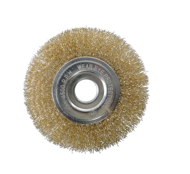 Sturm Корщетка-насадка для УШМ тип "колесо" d=22мм, d=125мм, латун.волн.проволока, 5241402
