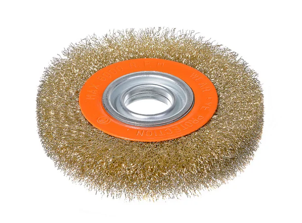 Sturm Щетка для точила 150 мм, посадка 32 мм, 5 перех.,, латун. волнист. проволока 5241301