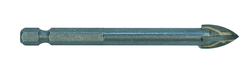 Sturm Сверло по стеклу и кафелю, 10мм, четырехгранный наконечник, шестигранный хвостовик, 5380104